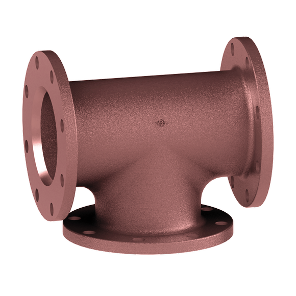 TTFT-Tank Truck Flange Tee GOV, Sand Anodized Alum